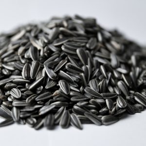 Sonnenblumenkerne gestreift